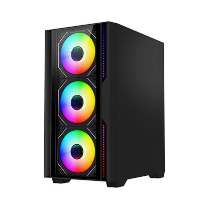 Gabinete Gamer Balam Rush Compact Mini Torre Nitrox Edge Pro Crystal 4900C Negro