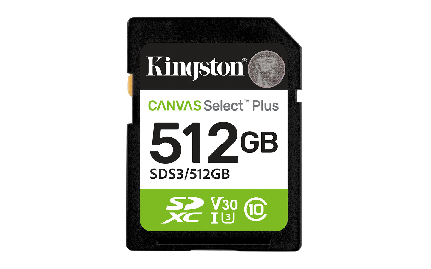 Memoria SD Kingston Flash Canvas Select Plus 512GB SD UHS-I Clase 10