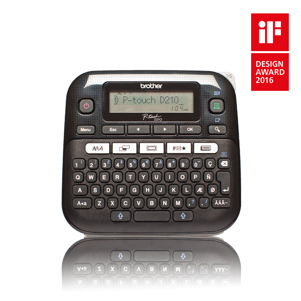Rotulador Electrónico Brother P-Touch PT-D210 Inalámbrico Laminado Transferencia Térmica Manual/Escritorio