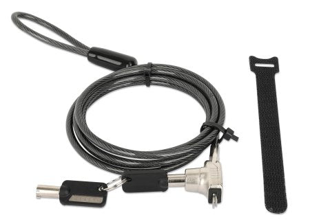Candado Laptop MANHATTAN Nano llave 1.8mts gris
