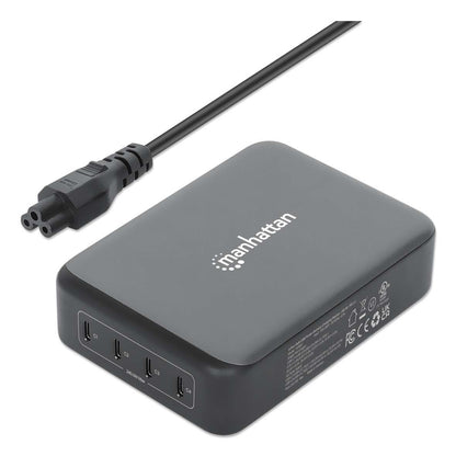 Estación de carga USB-C Manhattan 4 puertos USB-C PD 240W