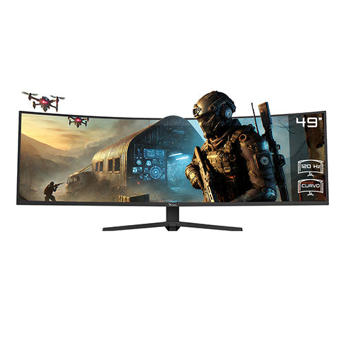 Monitor Xzeal 49 Xzeal XZ4090 Panel Curvo VA 5K 120Hz 4ms 2xDP + 2xHDMI Negro