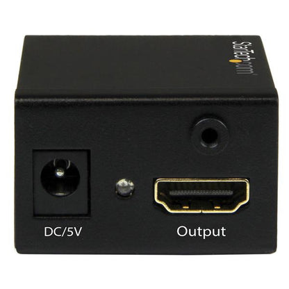 StarTech.com HDBOOST extensor de audio/video Repetidor AV Negro