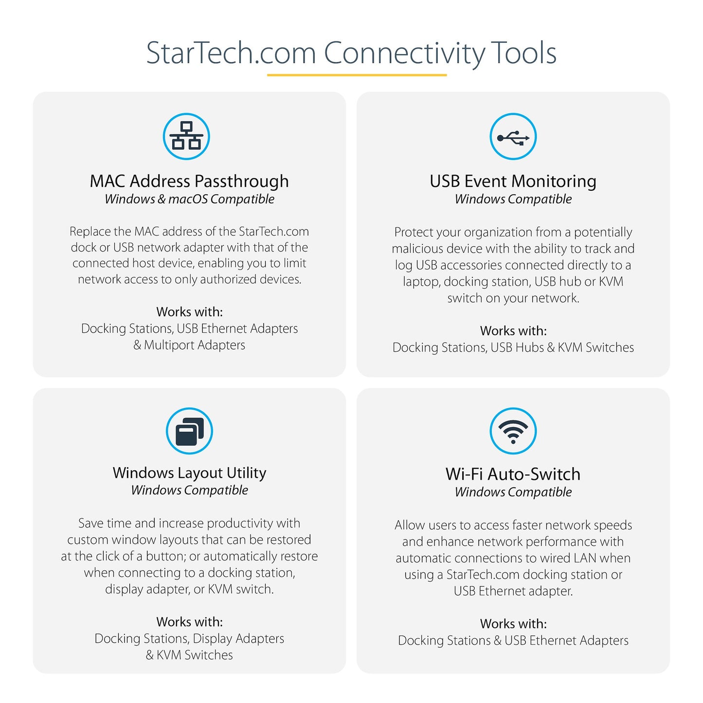 StarTech.com DKT30CHVAUSP base para laptop o replicador de puertos Alámbrico USB 3.2 Gen 1 (3.1 Gen 1) Type-C Negro, Gris