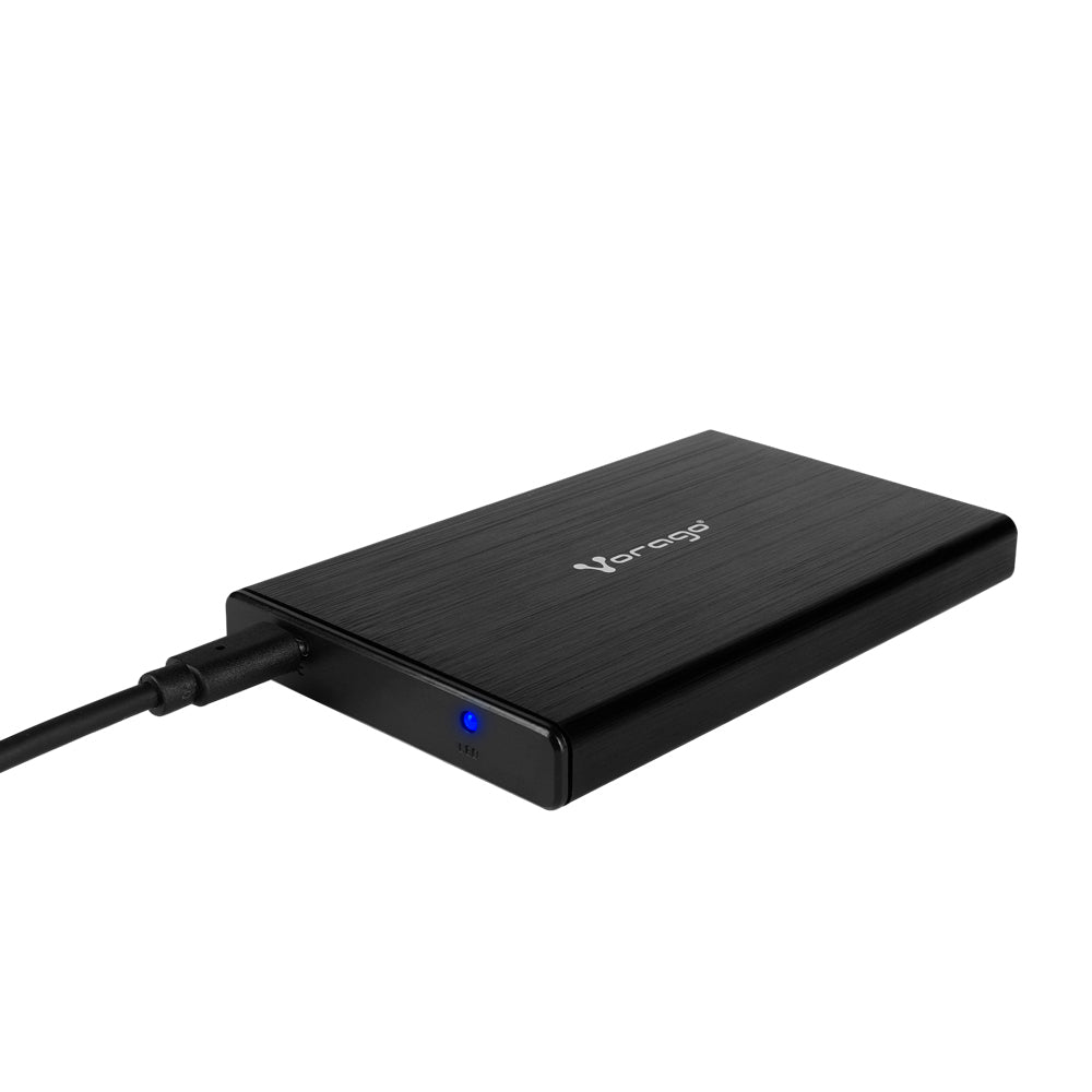 ENCLOSURE VORAGO HDD-202 DD 2.5 SATA USB TIPO C 3.1 NEGRO