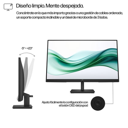 HP Series 3 Pro 23.8 inch FHD Monitor - 324pv monitor de computadora 60.5 cm (23.8") 1920 x 1080 Pixeles Full HD LCD Negro