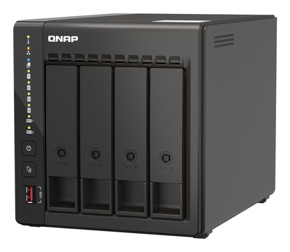 QNAP TS-453E NAS Tower Intel® Celeron® J6412 8 GB 0 TB QNAP Turbo System Negro