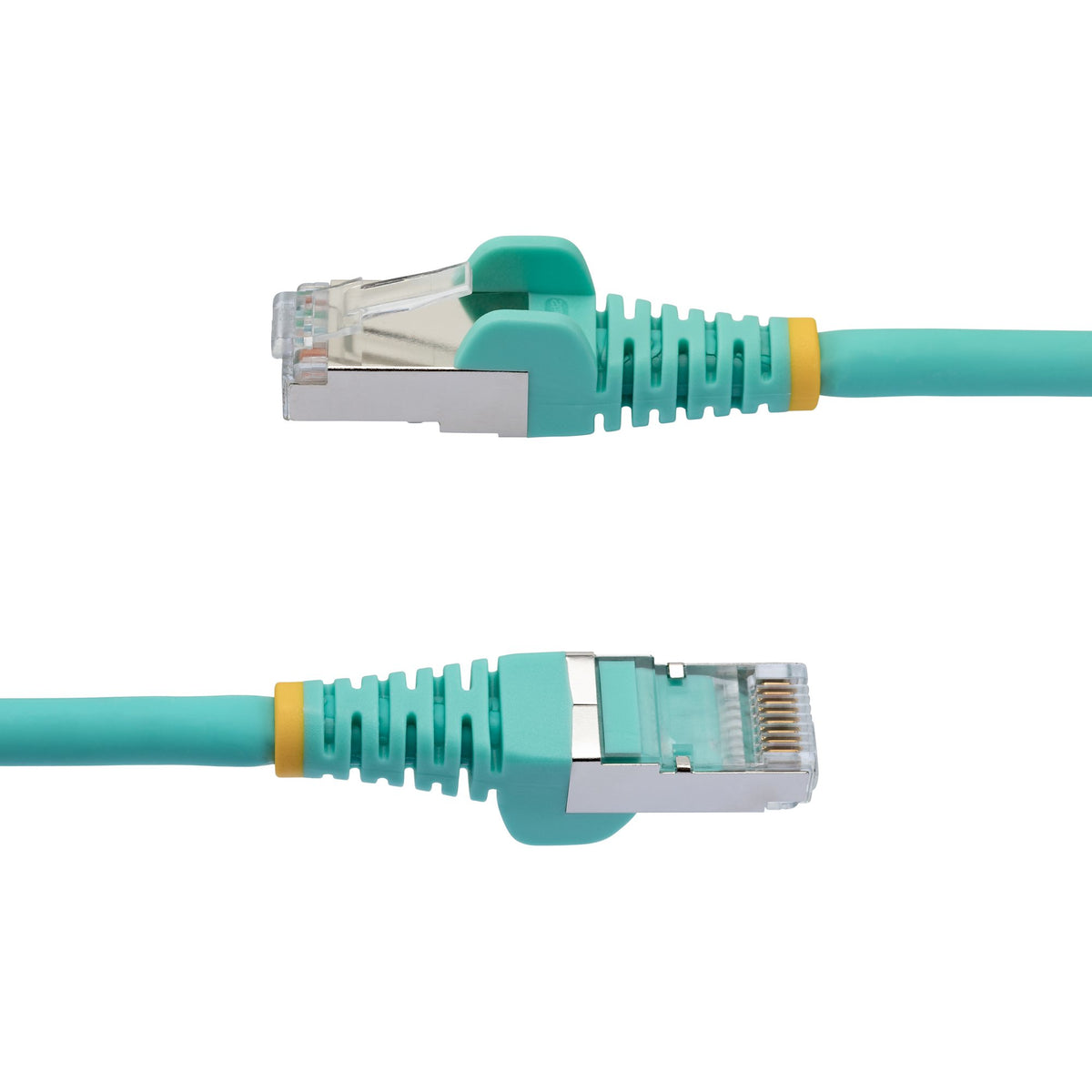 StarTech.com NLAQ-10F-CAT6A-PATCH cable de red Color aguamarina S/FTP (S-STP) Alrededor