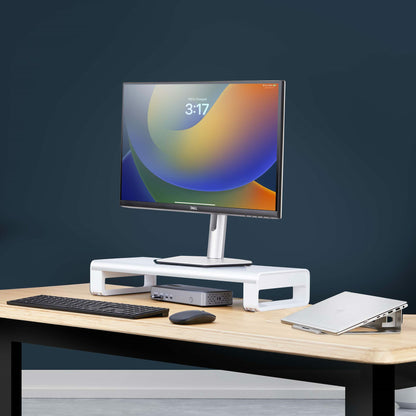 StarTech.com 1MFSW-MONITOR-RISER soporte para pantalla plana Escritorio Plata