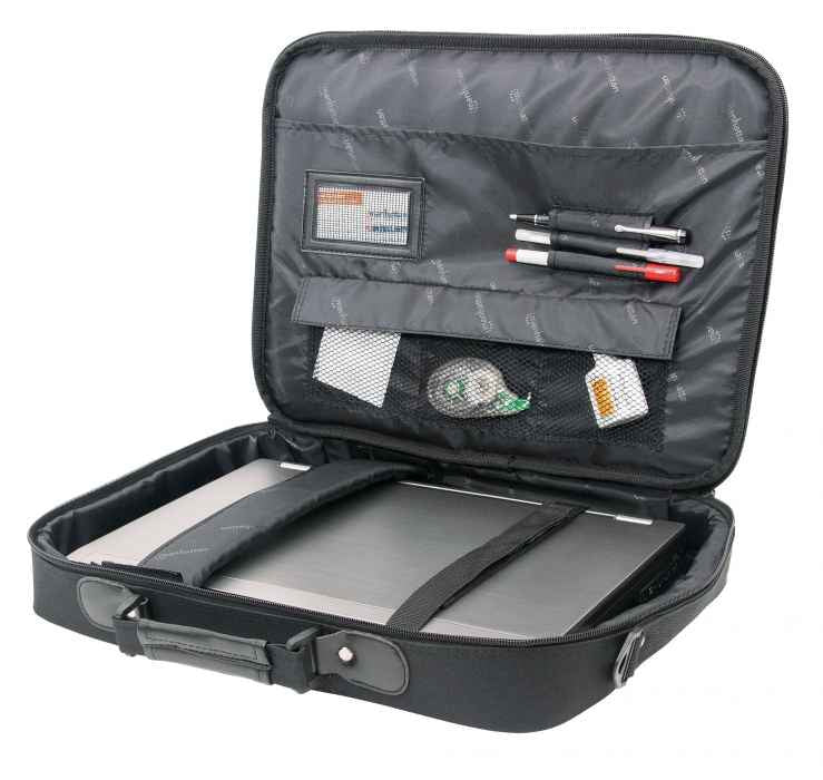 Manhattan 421560 maletín para laptop 43.2 cm (17") Negro