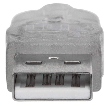 Cable Manhattan Extensión USB-A 2.0 Alta Velocidad 3m Color Plata