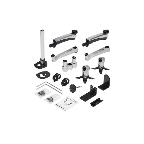 StarTech.com ARMDUAL30 soporte para pantalla plana 76.2 cm (30") Escritorio Negro, Plata