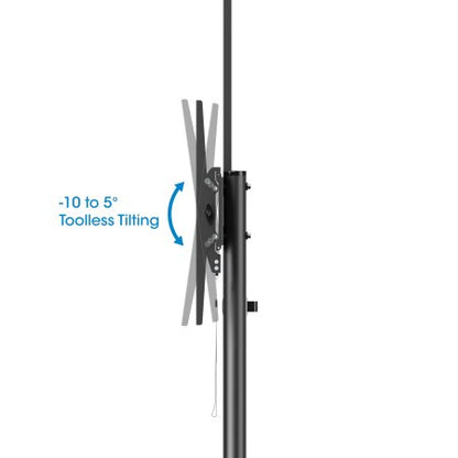 Manhattan 462716 soporte para TV 177.8 cm (70") Negro