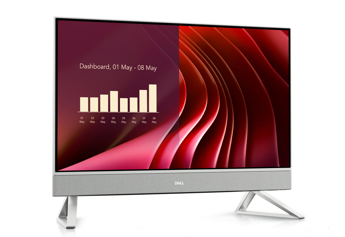 DELL EC24250 Intel® Core™ i7 i7-1355U 60.5 cm (23.8") 1920 x 1080 Pixeles PC todo en uno 16 GB DDR5-SDRAM 1 TB SSD Windows 11 Home Wi-Fi 6E (802.11ax) Plata