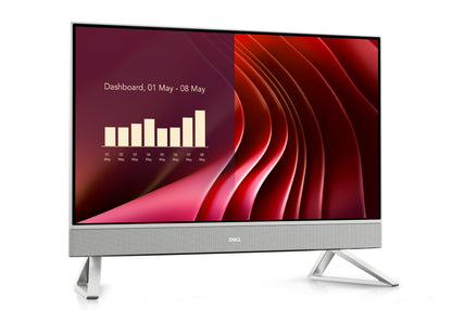 DELL EC24250 Intel® Core™ i7 i7-1355U 60.5 cm (23.8") 1920 x 1080 Pixeles PC todo en uno 16 GB DDR5-SDRAM 1 TB SSD Windows 11 Home Wi-Fi 6E (802.11ax) Plata