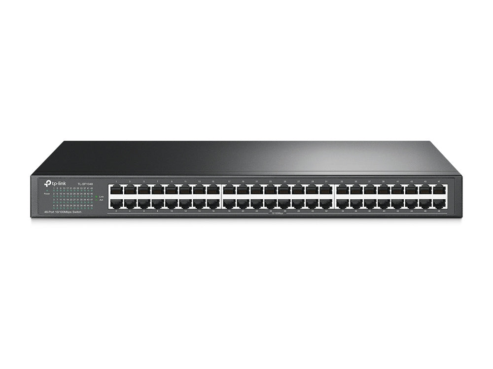 TP-Link TL-SF1048 dispositivo de redes No administrado Fast Ethernet (10/100) 1U Negro
