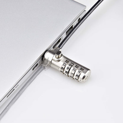 StarTech.com SSTDC4D-LAPTOP-LOCK cable antirrobo Negro, Plata 2 m