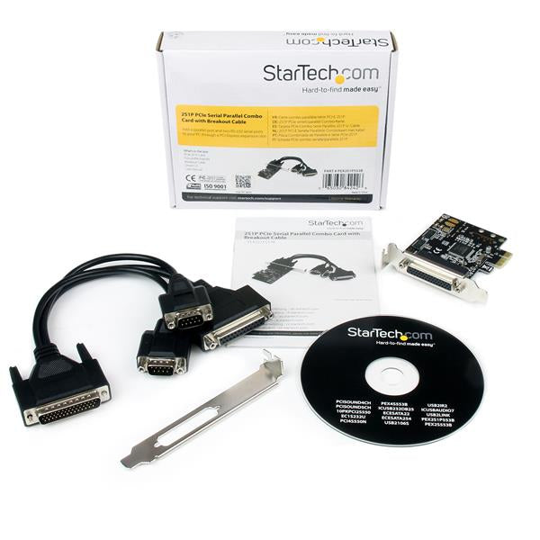 StarTech.com PEX2S1P553B tarjeta o adaptador de interfaz Interno Paralelo, De serie