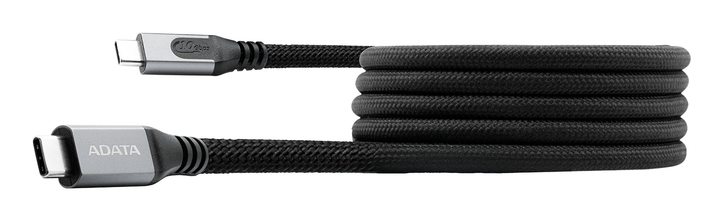 Cable Magnético Adata Usb-C Adopta El Usb 3.2 Gen2 Estandar Velocidad De Transferencia De Datos De 10 Gbps Color Negro