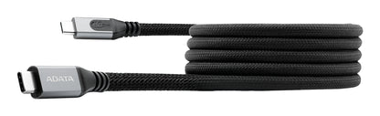 Cable Magnético Adata Usb-C Adopta El Usb 3.2 Gen2 Estandar Velocidad De Transferencia De Datos De 10 Gbps Color Negro