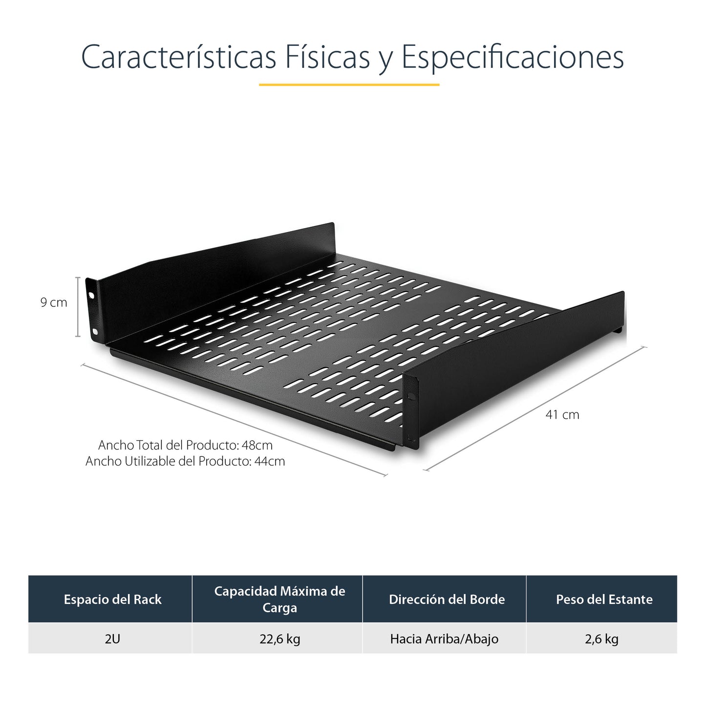 StarTech.com CABSHELFV accesorio para rack Estantería