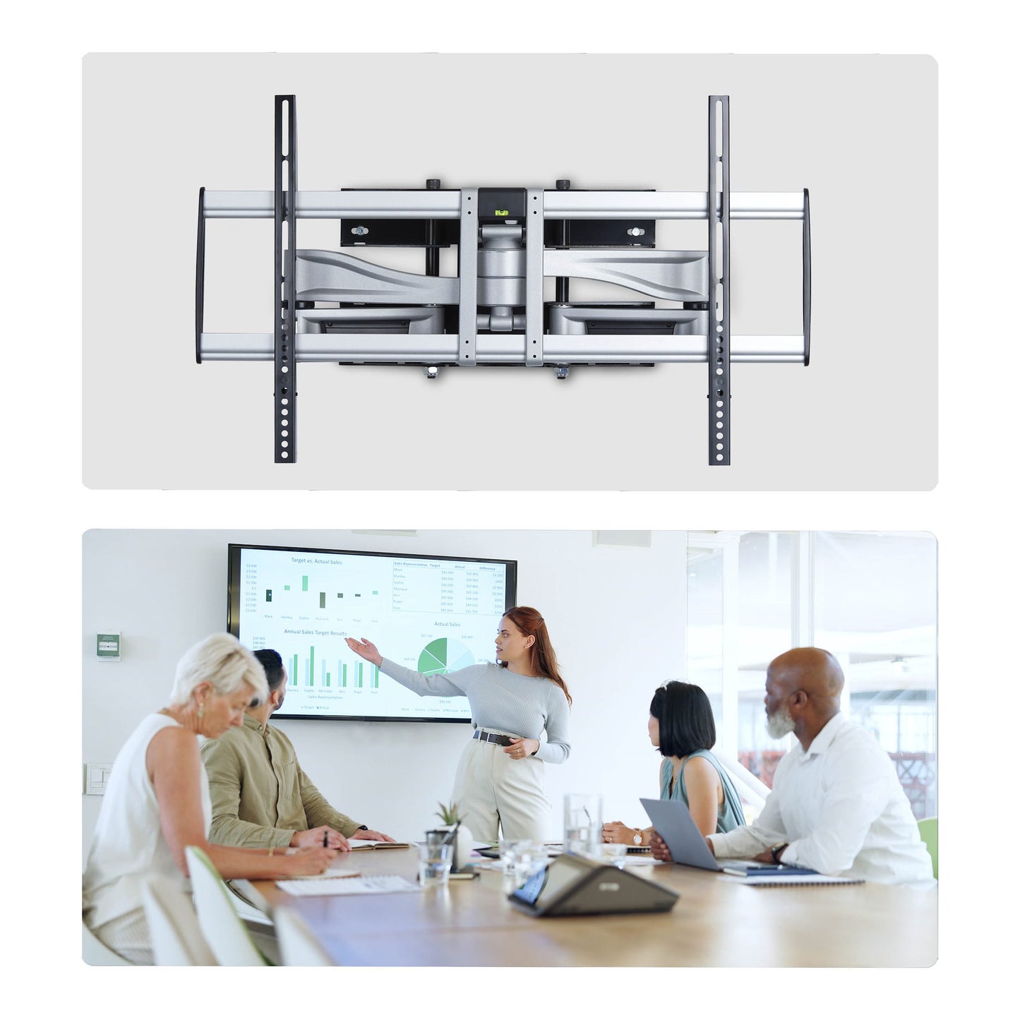StarTech.com 100AP1-TV-WALL-MOUNT soporte para TV 2.54 m (100") Negro
