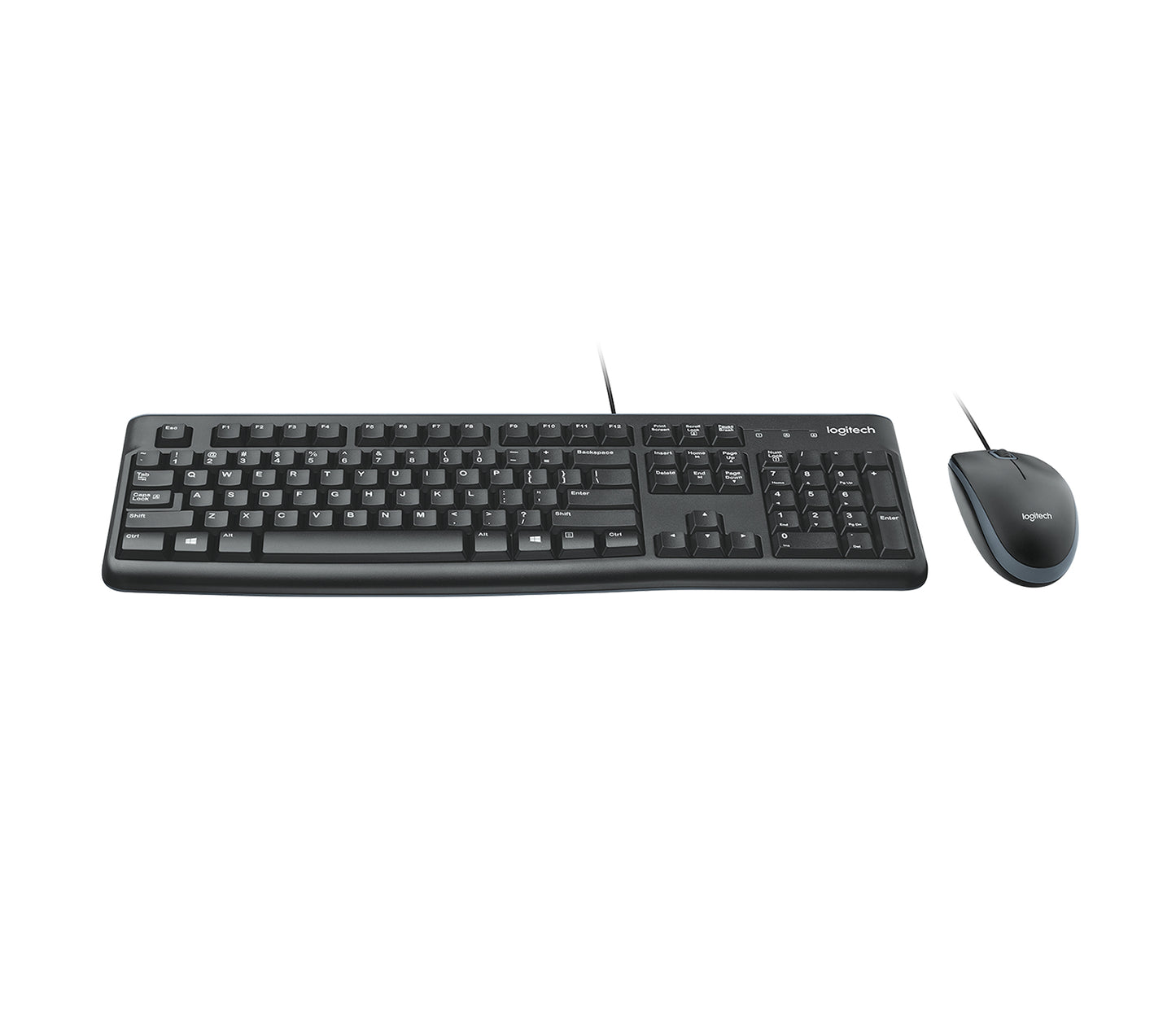Teclado y Mouse Logitech MK120 Alámbrico USB Color Negro