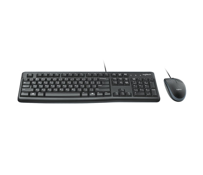 Teclado y Mouse Logitech MK120 Alámbrico USB Color Negro