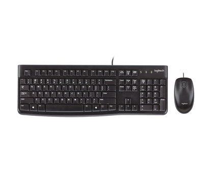 Teclado y Mouse Logitech MK120 Alámbrico USB Color Negro
