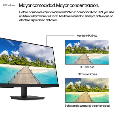 HP Series 3 Pro 23.8 inch FHD Monitor - 324pv monitor de computadora 60.5 cm (23.8") 1920 x 1080 Pixeles Full HD LCD Negro