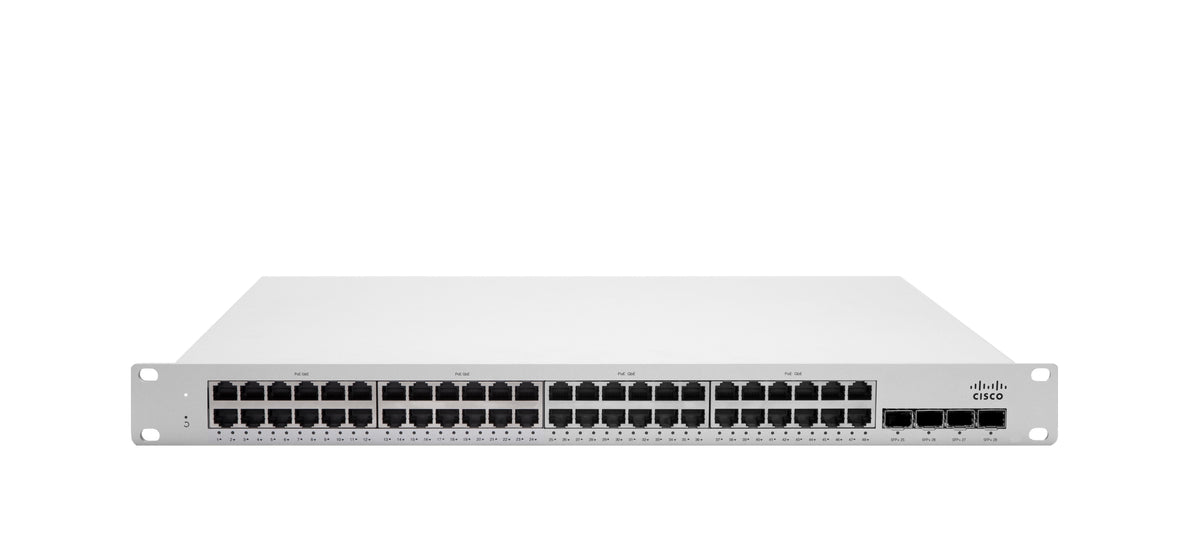 Cisco Meraki MS225-48FP Gestionado L2 Gigabit Ethernet (10/100/1000) Energía sobre Ethernet (PoE) 1U Gris
