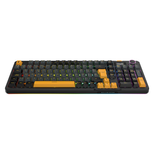 Balam Rush BR-942492 teclado Juego USB + Bluetooth QWERTY Español Negro, Naranja