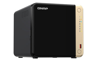 QNAP TS-464 NAS Tower Intel® Celeron® N5095 8 GB 0 TB QNAP QTS Negro, Bronce