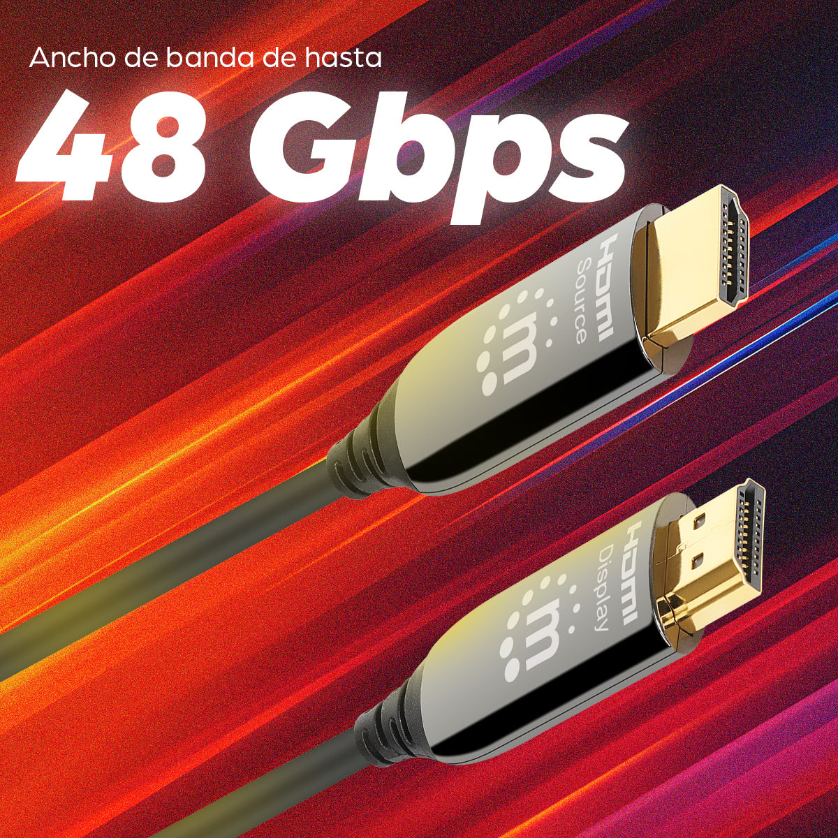 Manhattan 356176 cable HDMI 15 m HDMI Tipo A (Estándar) Negro