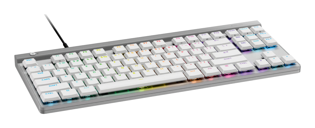 Teclado Logitech G515 TKL Wired Gaming  USB Color Blanco