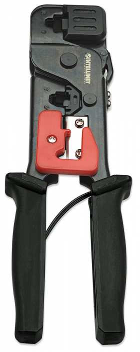 Intellinet 210836 ponchadora Herramienta para prensar Negro, Rojo