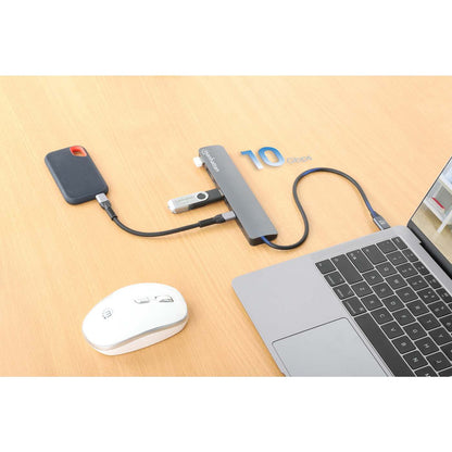 Manhattan 181167 base para laptop o replicador de puertos Alámbrico USB 3.2 Gen 2 (3.1 Gen 2) Type-C Gris