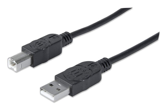 Cable Manhattan USB 2.0 A-B Alta Velocidad 5m Color Negro