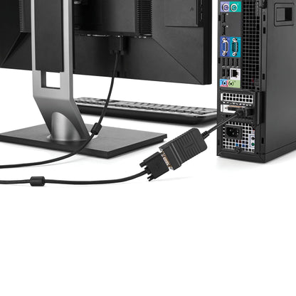 StarTech.com DP2VGA adaptador de cable de vídeo 0.08 m VGA (D-Sub) Negro