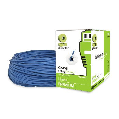 BRobotix 400052 cable de red Azul 100 m Cat5e U/UTP (UTP) Alrededor