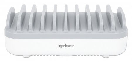 Manhattan 180856 organizador para estación de carga Montado sobre el escritorio Plástico Blanco
