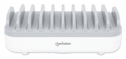 Manhattan 180856 organizador para estación de carga Montado sobre el escritorio Plástico Blanco