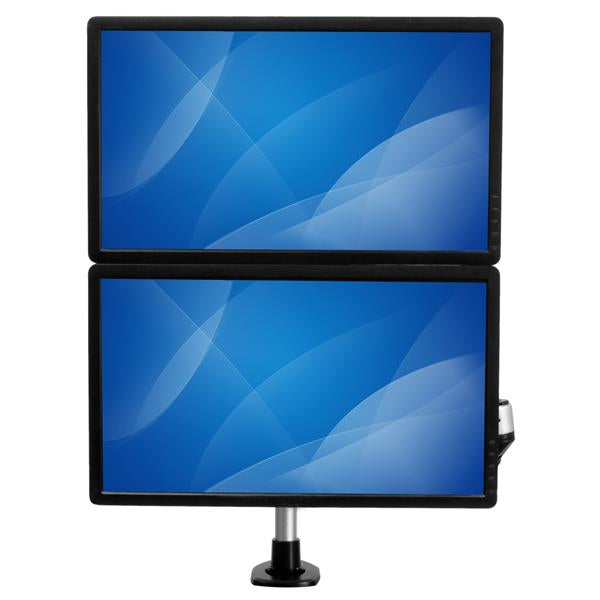 StarTech.com ARMDUAL30 soporte para pantalla plana 76.2 cm (30") Escritorio Negro, Plata