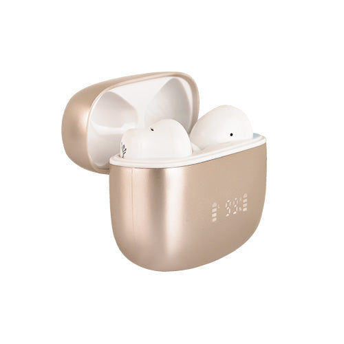Audifonos Perfect Choice TWS Anc+Enc Intune Beige/Blanco
