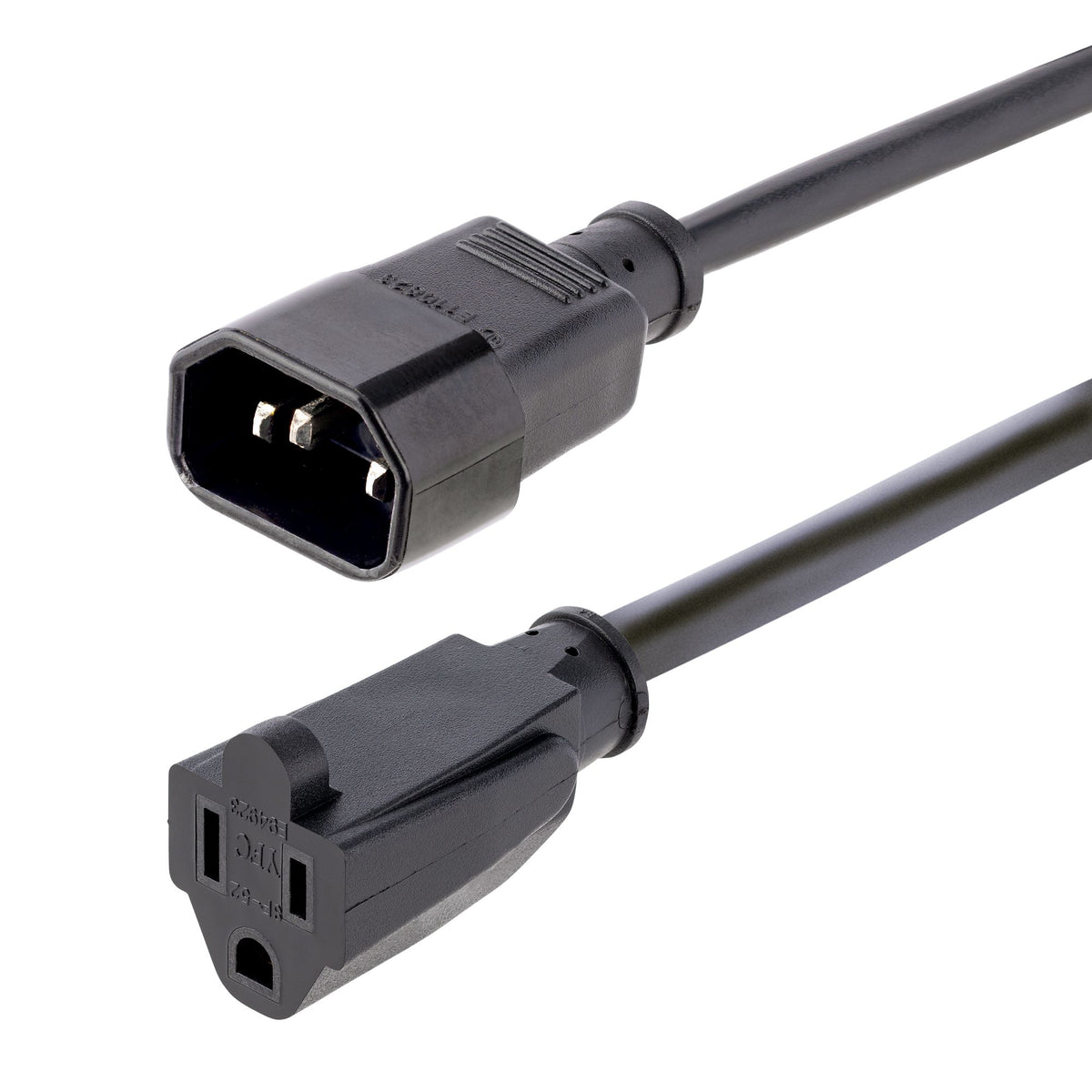 StarTech.com 1415R-3F-POWER-CORD cable de alimentación Negro Acoplador C14