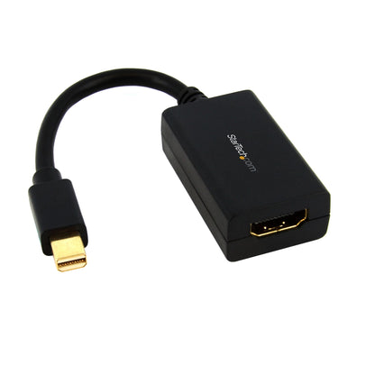 StarTech.com MDP2HDMI adaptador de cable de vídeo 0.13 m HDMI Tipo A (Estándar) Negro