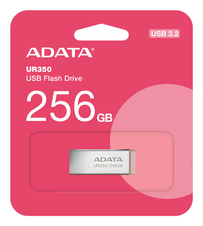ADATA UR350 unidad flash USB 256 GB USB tipo A 3.2 Gen 1 (3.1 Gen 1) Café, Acero inoxidable