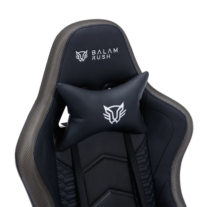 Balam Rush BR-940566 silla para videojuegos Descansabrazo para juego asiento acolchado Negro