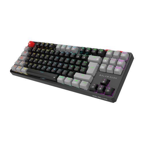 Balam Rush BR-940672 teclado Juego RF inalámbrico + bluetooth QZERTY Español Negro, Gris