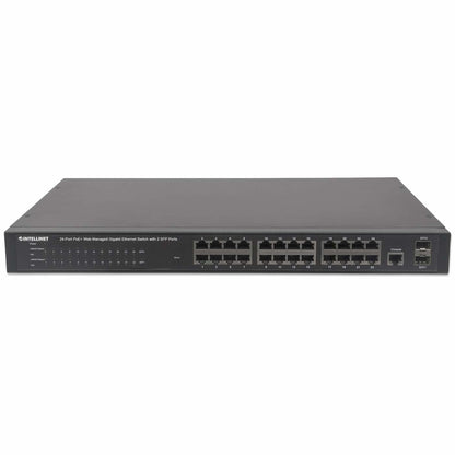 Intellinet 560559 dispositivo de redes Gestionado Gigabit Ethernet (10/100/1000) Energía sobre Ethernet (PoE) Negro